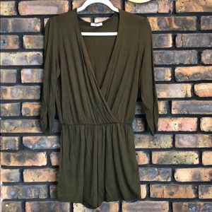 Olive green romper